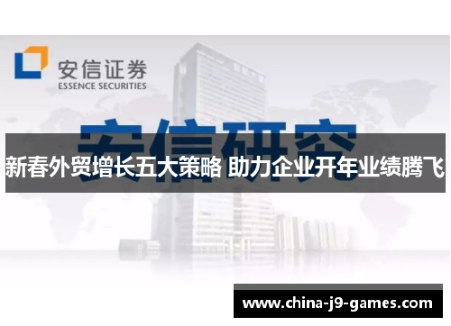 新春外贸增长五大策略 助力企业开年业绩腾飞