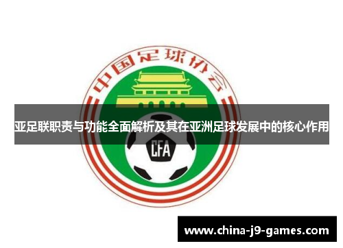 亚足联职责与功能全面解析及其在亚洲足球发展中的核心作用