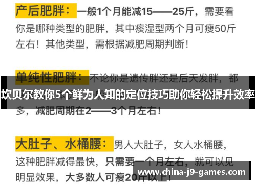 坎贝尔教你5个鲜为人知的定位技巧助你轻松提升效率 坎贝尔教你5个鲜为人知的定位技巧助你轻松提升效率