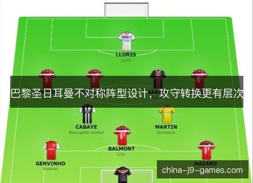 巴黎圣日耳曼不对称阵型设计，攻守转换更有层次